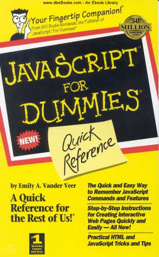 دانلود کتاب JavaScript for Dummies Quick Reference