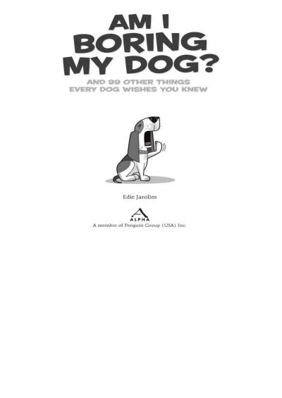 دانلود کتاب Am I Boring My Dog
