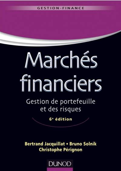 دانلود کتاب Marchés financiers – 6e éd Gestion de portefeuille et des risques: risques (Gestion master (1)) (French Edition)