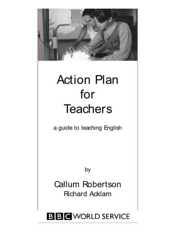 دانلود کتاب Action plan for teachers: A guide to teaching English