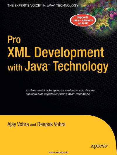 دانلود کتاب Pro XML Development with Java Technology