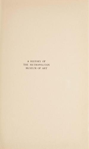 دانلود کتاب A History of The Metropolitan Museum Art