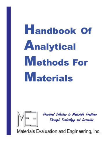 دانلود کتاب Handbook of Analytical Methods for Materials