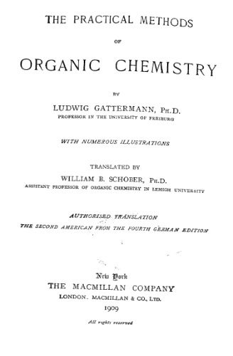 دانلود کتاب The practical methods of organic chemistry