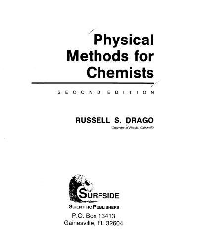دانلود کتاب Physical Methods for Chemists
