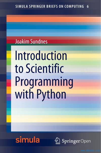 دانلود کتاب Introduction to Scientific Programming with Python