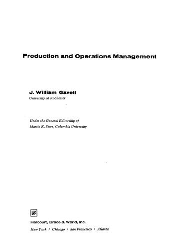 دانلود کتاب فارسی فارسی Production and Operations Management