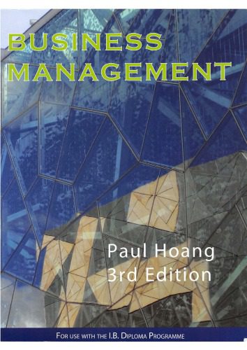دانلود کتاب فارسی Business and Management for the IB Diploma Paul Hoang Third Edition