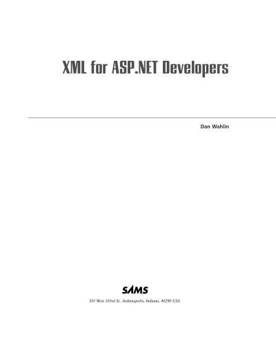 دانلود کتاب XML for ASP.NET developers