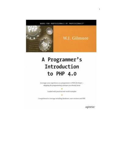 دانلود کتاب A Programmer’s Introduction to PHP 4.0