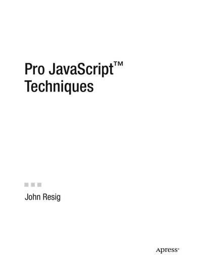 دانلود کتاب Pro Javascript™ Techniques