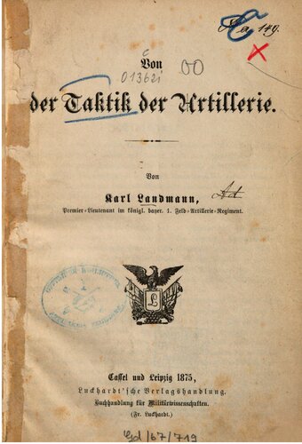 دانلود کتاب Von der Taktik Artillerie