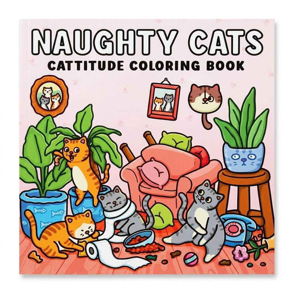 کتاب رنگ آمیزی رنگیکا طرح NAUGHTY CATS