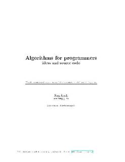 دانلود کتاب Algorithms for programmers: ideas and source code
