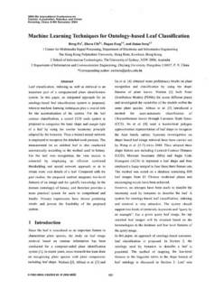 دانلود کتاب Machine Learning Techniques for Ontology-based Leaf Classification