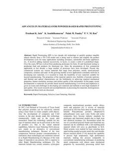 دانلود کتاب Advances in materials for powder based rapid prototyping