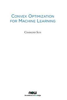 دانلود کتاب Convex Optimization for Machine Learning