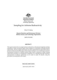 دانلود کتاب Sampling for Airborne Radioactivity