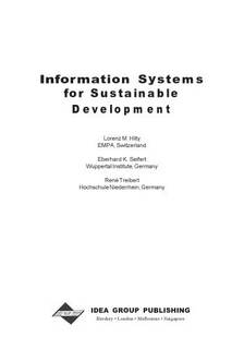 دانلود کتاب Information systems for sustainable development