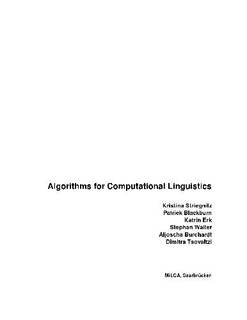 دانلود کتاب Algorithms for computational linguistics