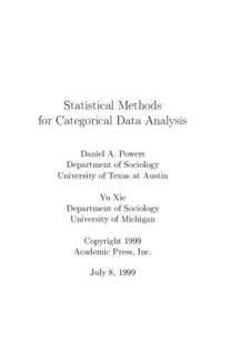 دانلود کتاب Statistical Methods for Categorical Data Analysis