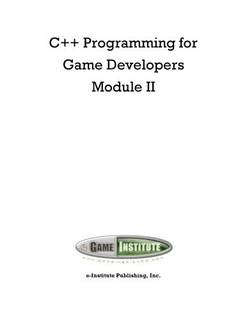 دانلود کتاب C++ Programming for Game Developers, Module II (Textbook)
