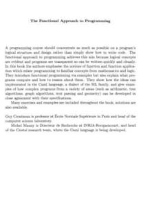 دانلود کتاب The functional approach to programming