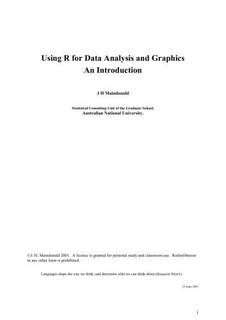 دانلود کتاب Using R for Data Analysis and Graphics: An Introduction
