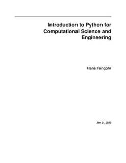 دانلود کتاب An Introduction to Python for Computational Science and Engineering