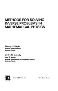 دانلود کتاب Methods for Solving Inverse Problems in Mathematical Physics