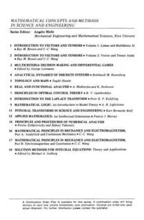 دانلود کتاب Solution Methods for Integral Equations: Theory and Applications