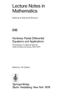 دانلود کتاب Nonlinear Partial Differential Equations and Applications