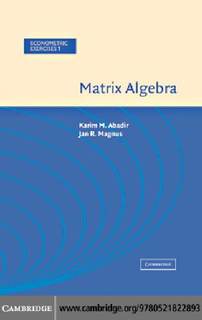 دانلود کتاب Matrix Algebra