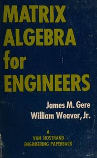 دانلود کتاب Matrix Algebra for Engineers