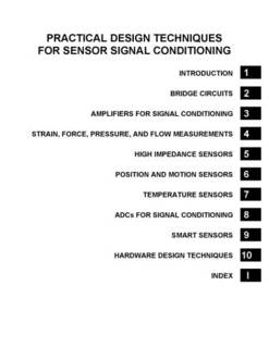دانلود کتاب Practical Design Techniques for Sensor Signal Conditioning