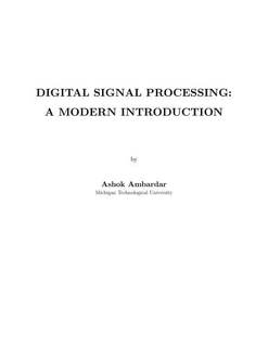 دانلود کتاب Digital Signal Processing – A Modern Introduction