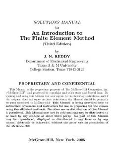 دانلود کتاب Solution manual for Introduction to finite element analysis