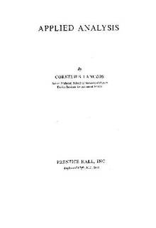 دانلود کتاب Applied analysis
