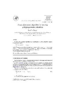 دانلود کتاب Algorithm for proving q-hypergeometric identities. JSC2003