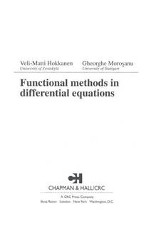 دانلود کتاب Functional methods in differential equations