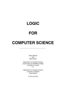 دانلود کتاب Logic for Computer Science