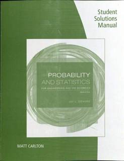 دانلود کتاب Probability and Statistics for Engineering the Sciences Solution Manual 9th Ed