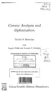 دانلود کتاب Convex Analysis and Optimization