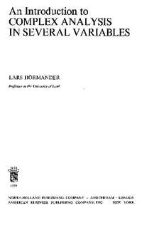 دانلود کتاب Introduction to complex analysis in several variables