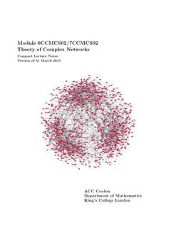 دانلود کتاب Theory of Complex Networks