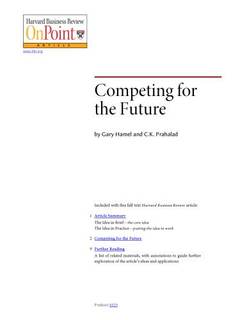 دانلود کتاب Competing for the Future (HBR OnPoint Enhanced Edition)