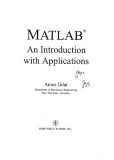 دانلود کتاب MATLAB: An Introduction with Applications