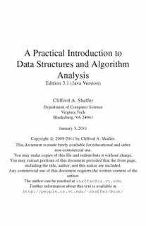 دانلود کتاب Practical Introduction to Data Structures and Algorithms, Java Edition