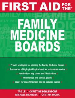 دانلود کتاب First Aid for the Family Medicine Boards (First Aid)