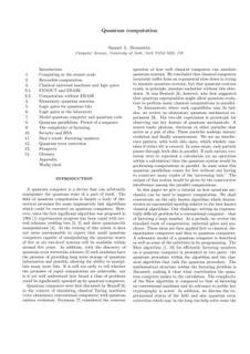 دانلود کتاب Quantum computation